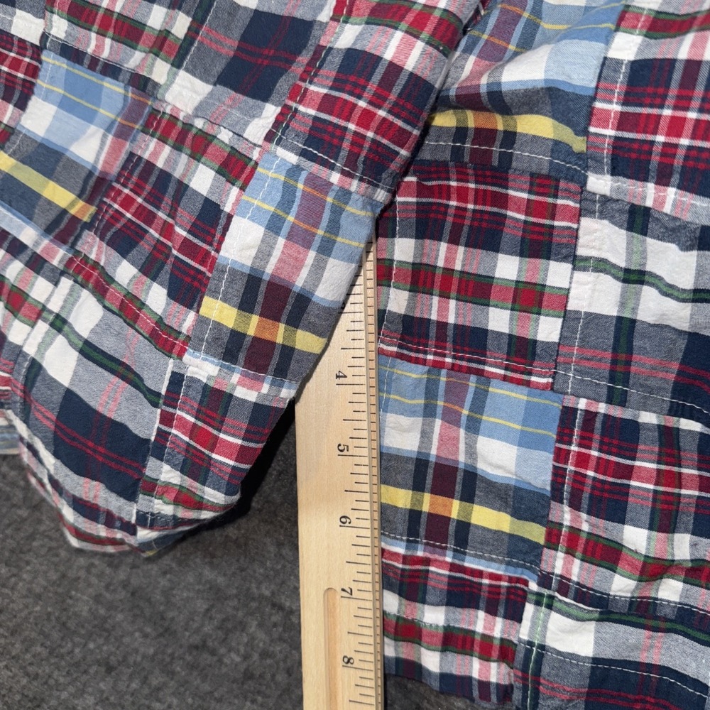 Jos. A. Bank Patchwork Madras Shorts Mens Plaid Multicolor 40 EXCELLENT - Picture 4 of 6